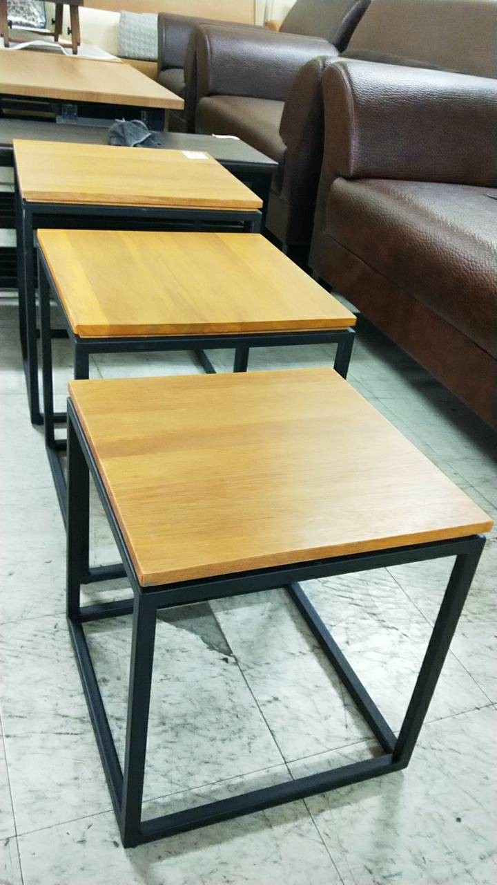 工業風收納茶几(3入)