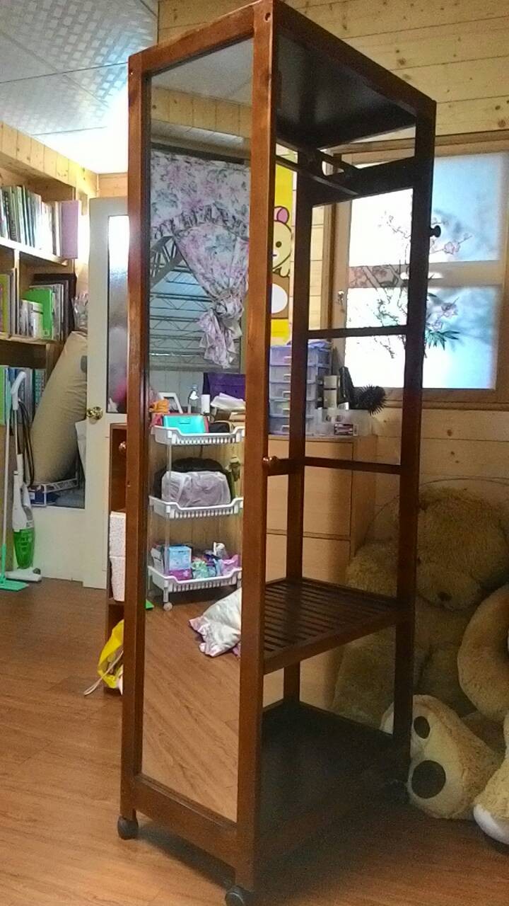 實木多功能 穿衣鏡