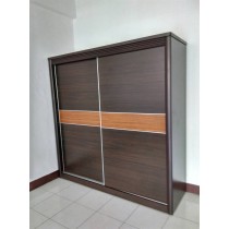 7尺X7尺胡桃木紋衣櫥