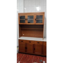4尺石面樟木餐盤櫃