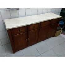 5.3尺大理石餐盤櫃
